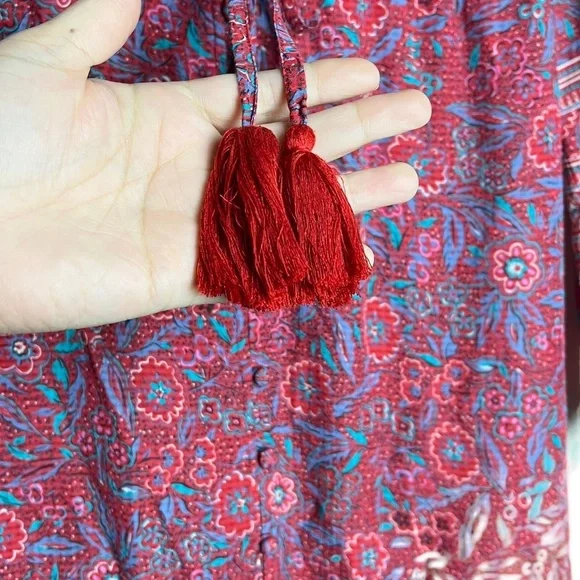 VERONICA BEARD Vani long sleeves floral print dress size M summer dress … - Picture 9 of 11